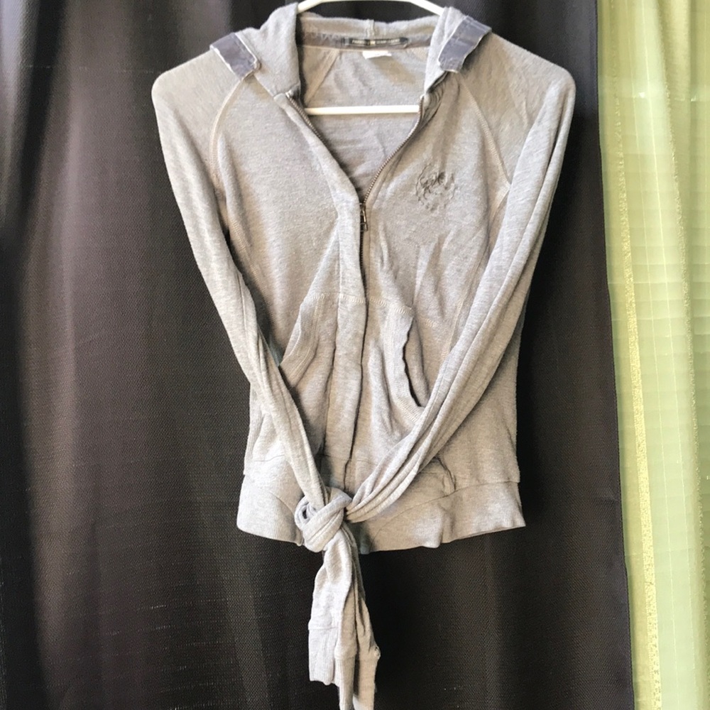 Parasuco gray zipper hoodie